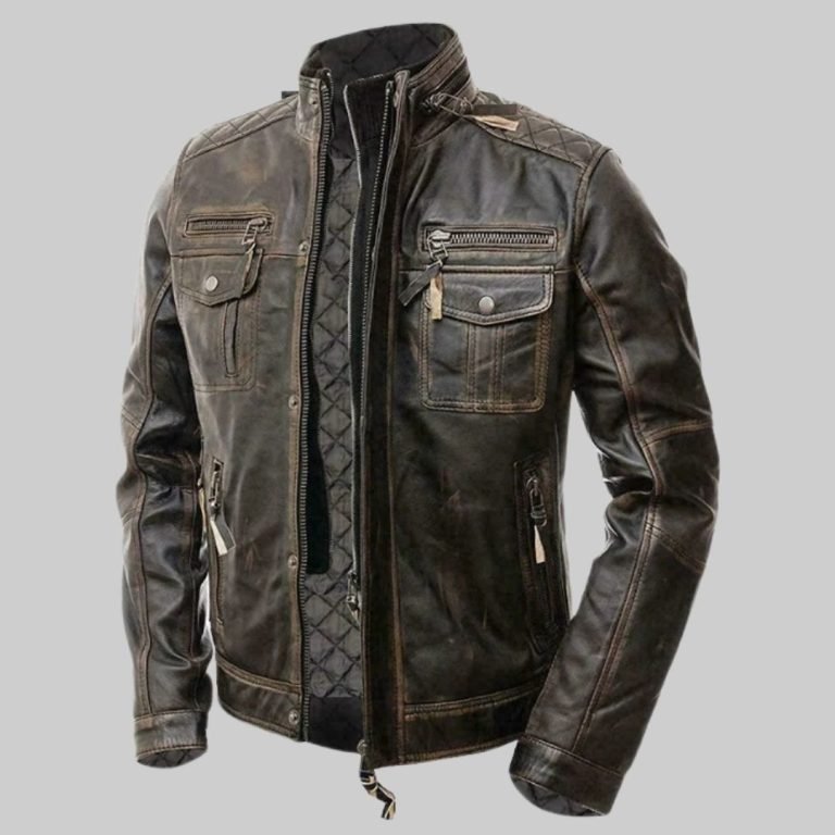 Protective moto jacket with armor.