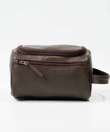 Premium Leather Toiletry Bag for Travel