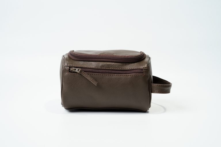 Premium Leather Toiletry Bag for Travel