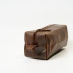 Premium Leather Travel Toiletry Bag for organized travel