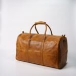 Brown Leather Duffel Bag for Travel and Gym – Premium Handmade Design