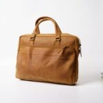 Brown Leather Laptop Bag from Bwok Store – Stylish Professional Bag