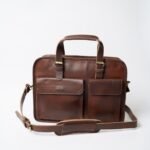 Brown Leather Laptop Briefcase Bag from Bwok Store – Premium and Stylish
