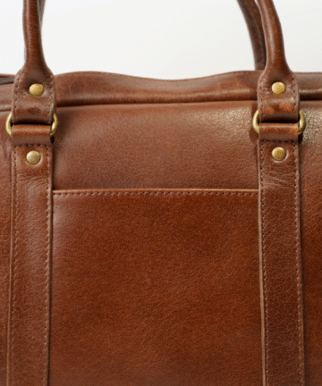 Burgundy Leather Laptop Bag with Brass Hardware – Premium Laptop Carrier for Professionals
