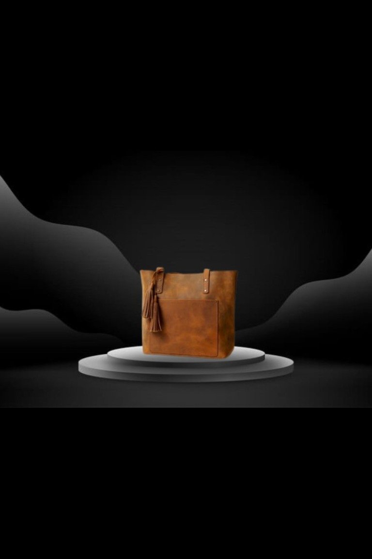 Leather Tote Bag Stylish Durable Bwok Store