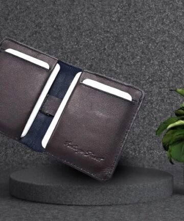 Premium leather card holder for men and women