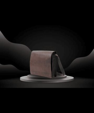 Stylish and durable laptop bag from Bwok Store displayed on a dark background.