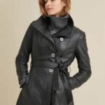 Stylish woman wearing a long coat.