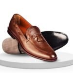 Classic leather tassel loafers.