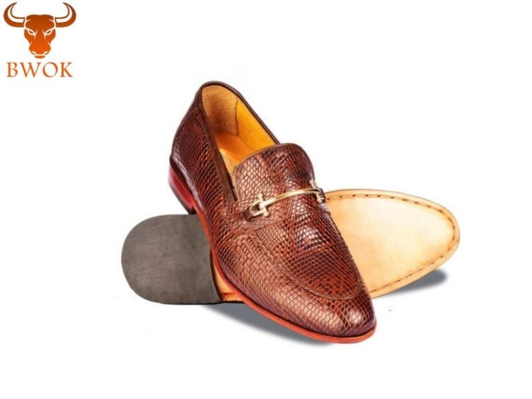 Leather Shoes with Buckles – Premium Cow Leather by Bwok Store