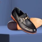 Premium Leather Bit Loafers with iconic bit hardware on display from Bwok Store