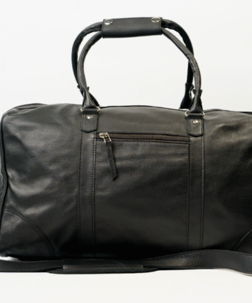 Leather Travel Bag made from genuine leather with multiple compartments