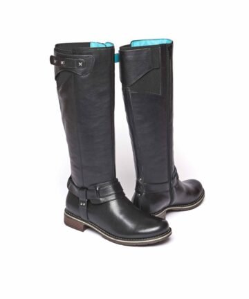 Black Casual Style Riding Boots for Horseback Riding