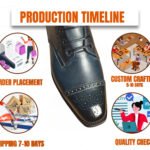 Handmade Black Patina Brogue Boots for Men