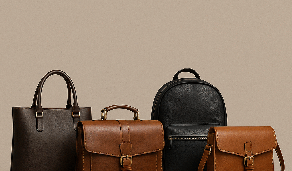 Modern leather backpack for confident style