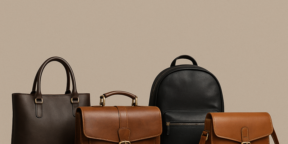 Modern leather backpack for confident style