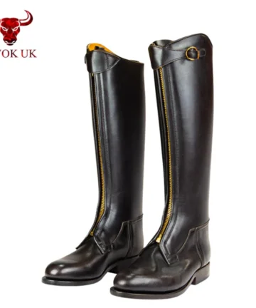 Brown Leather Equestrian Boots